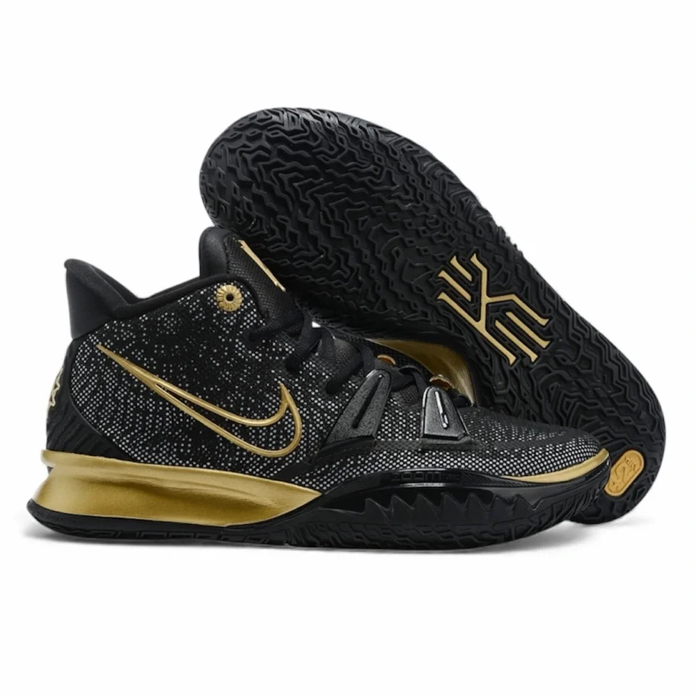 Nike Kyrie 7 ‘Black Metallic Gold’ DA7567-991 Men’s Size 8 - Women’s 9.5